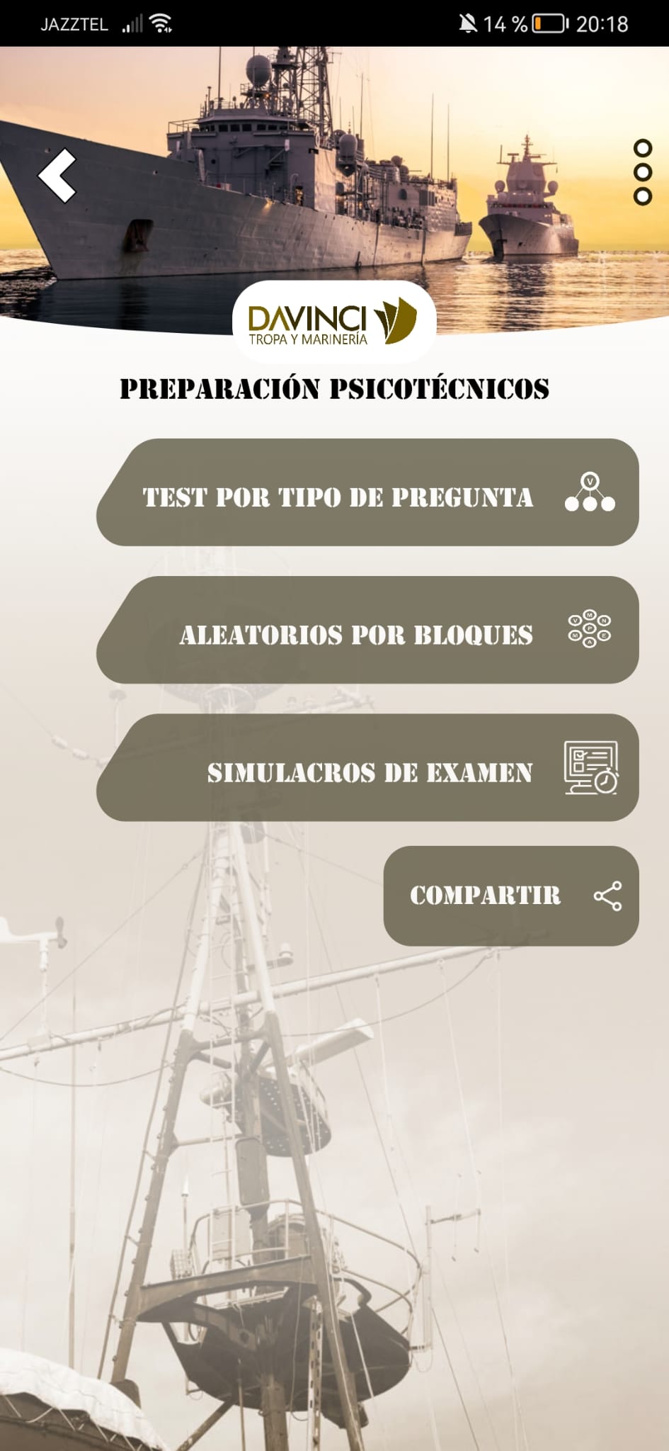 APP PSICOTECNICOS TROPA TIPOS DE PREGUNTAS