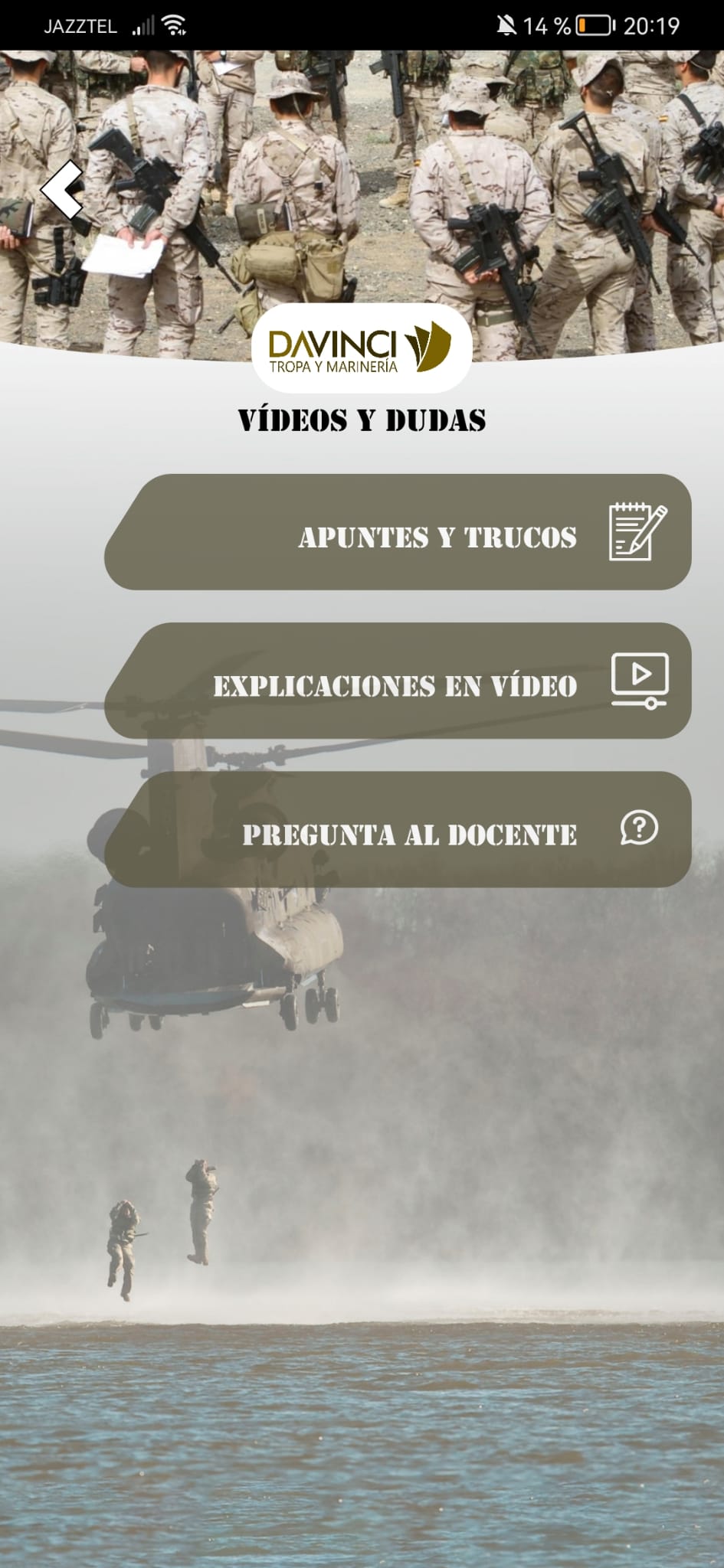 APP PSICOTECNICOS TROPA VIDEOS