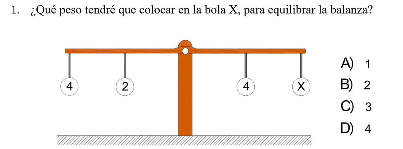 psicotecnicos mecanica palancas